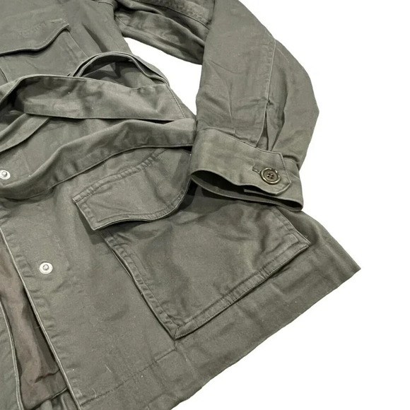 Chelsea & Violet Olive Green Cargo Military Jacket L - Picture 2 of 4